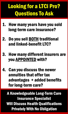 long-term care with annuity insurance specialist