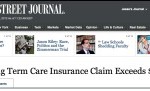 long term care insurance story runs in Wall Street Journal