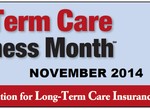 Logo for long term care awareness month